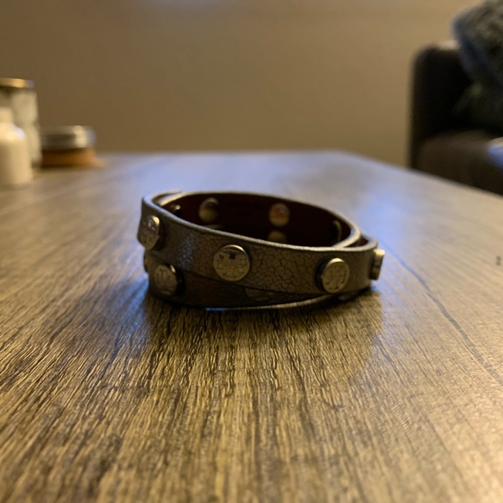 Tory Burch Metallic Wrap Bracelet